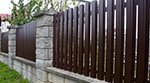Забор из металл штакетника, одностороннее покрытие (высота 1,5 м)